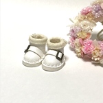 ＊送料無料＊mini☆mini ミニチュアロールダウンブーツ⑩（ホワイト）