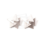 ERG-712-MR【2個入り】マルチトライアングルピアス,Multi Squares Post Earring