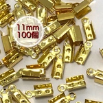 【414】留め具 紐留め カシメ★ゴールド 11mm/100個