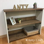 2段収納棚 飾り棚 店舗什器 本棚  幅87cm UN/AW 完成品