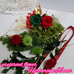 ハーバリウム花材・プリザーブドフラワーXmasセット②