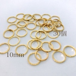 サークル 10mm レジン枠 ゴールドパーツ 3０個セット【B005】