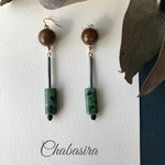 Ruby in zoisite イヤリング　ピアス