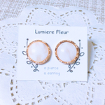 レトロボタンピアス/イヤリング