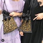 レオパード巾着バッグ ヒョウ柄