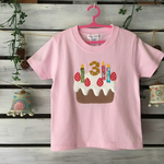 再販×7‼︎お誕生日の記念に♡ふわふわもこもこのバースデーケーキ 半袖Tシャツ