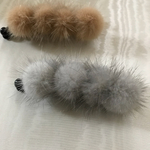 ミンクファー バナナクリップ 2カラーあり