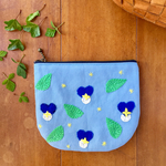 刺繍ポーチ 星のつゆくさ