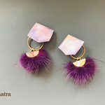 新作♡fur＆colorart＊2way…purple