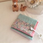 数量限定*大人乙女のちょっと上品なパッチハンカチ*Libertyflower*pinkmintgreen*小花