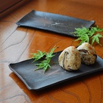 長皿／黒・焼き〆陶器（レンジ、オーブン、食洗器対応）