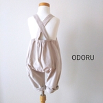 【再販】ベビー👶細畦コーデュロイのぷっくりサロペット(80／90サイズ展開)