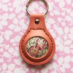 リバティくるみキーホルダー(ピンク④)