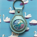 リバティくるみキーホルダー(ブルー②)