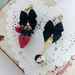 こうもりパフェ♡黒クリーム♡イヤリングorピアス