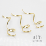 6pcs ＊ うずまき らせんチャーム