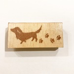 [再販]ワンコの消しゴムはんこ★てくてくお散歩ダックス