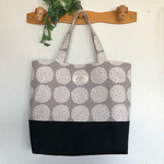 ☆Kawaiiminko様オーダー品☆【Ｌ】トートバッグ（紫陽花）グレー