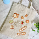  ふんわりパンの 羊毛刺繍トート
