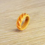 木の指輪　Ｄｉｓｔｏｒｔｉｏｎ ｒｉｎｇ　木製リング