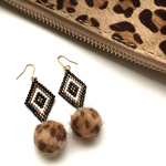 再販2♡秋冬トレンド♢leopard × furball♢