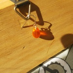 しずくのピアス【透明オレンジ🍊】