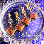 再販  透かし花〜ハロウィンver〜イヤリング/ピアス