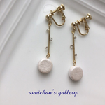 ウッドパールイヤリング・ピアス