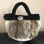 秋冬に✧*ズパゲッティ ファー バッグ