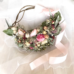 ウエディングリースブーケ&ブートニア💐華やかピンク