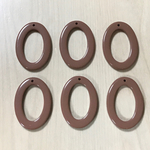 BROWN OVAL FLAME CHARM PARTS