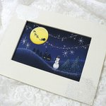 聖夜のクリスマスフレーム
