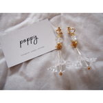 clear × bell flower earring クリア×ベルフラワーイヤリング