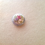 【再販×5】リネンと刺繍のバラと小花の ピルケースB