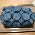 丸めのオリジナルファスナーポーチ ミナペルホネン生地使用のハンドメイド