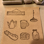 カフェ小物はんこ。