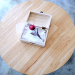 ○hair clip...布花...チューリップ（くすみレッド）/apres la pluie
