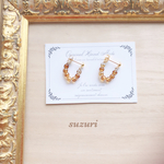 再販2❤べっ甲フープピアス