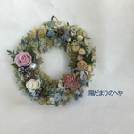 ☆プレゼントに！グレイッシュカラーリース□□　#誕生日ギフト　#新築・引越祝い　#母の日ギフト