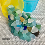 ＜再販＞粒ぞろいの小さめ多色　天然シーグラス（素材）