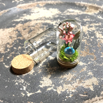 【3個セット♥高約45mm×幅25mm】コルクつきガラスドーム   ミニテラリウム