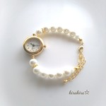 セレクト＊時計ブレスレット＊ホワイトスノーパールS