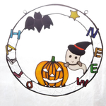 ハロウィン×ステンドグラスオーナメント