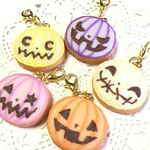 フェイクスイーツ＊ハロウィン・オバケかぼちゃクッキー*ファスナーチャーム*スイーツデコ