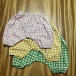 男の子にもおすすめ  長めのかぼちゃパンツ