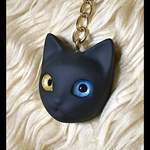 ※empty014様ご注文品※黒猫☆オッドアイキーホルダー