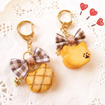 ねこのメロンパン&クリームサンドクッキー♡キーホルダー