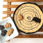 2019 【ハロウィン限定】：スパイダーウェブ チーズケーキ (ハロウィンクッキー付)
