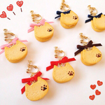 ねこのクリームサンドクッキー♡イヤリング/ピアス両耳