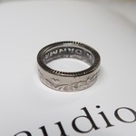 Size=5号 デンマーク１クローネ白銅貨コインリング [41]